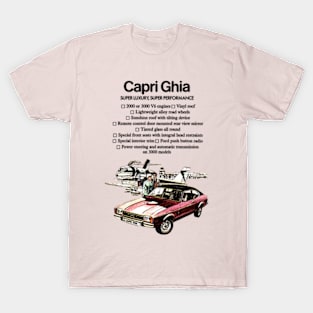 FORD CAPRI GHIA - brochure detail T-Shirt